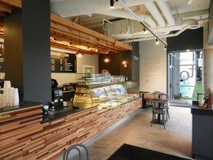 The beautiful interior of our new Trees Organic cafe in Vancouver