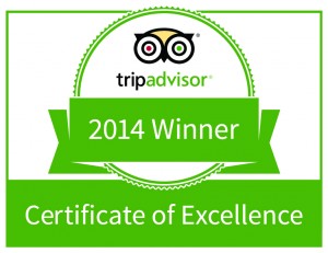 TripAdvisor 2014 Certificate of Excellence