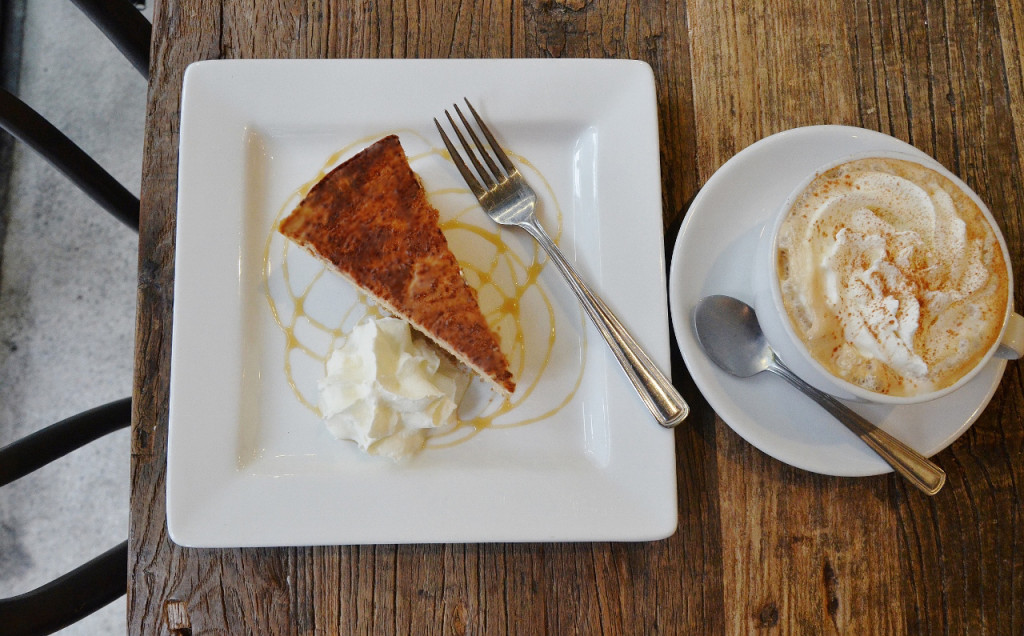 Pumpkin Spice Cheesecake and Latte - Trees Organic