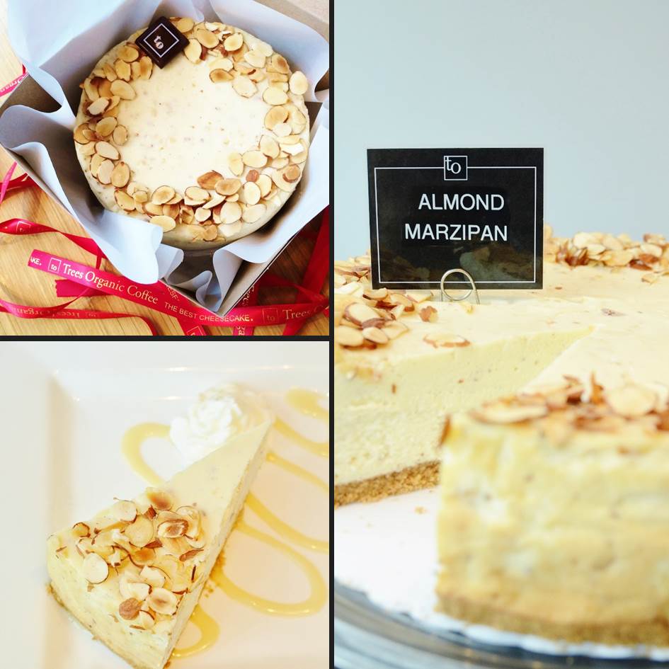 Almond Marzipan Cheesecake - Trees Organic Coffee & Roasting House