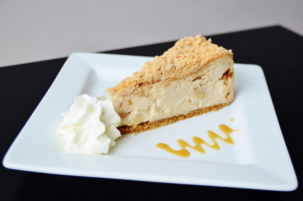 Apple Crumble Cheesecake by Trees Organic Coffee & Roasting House