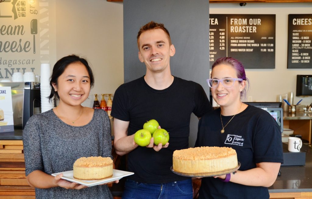 Apple Crumble Cheesecake by Trees Organic Coffee & Roasting House