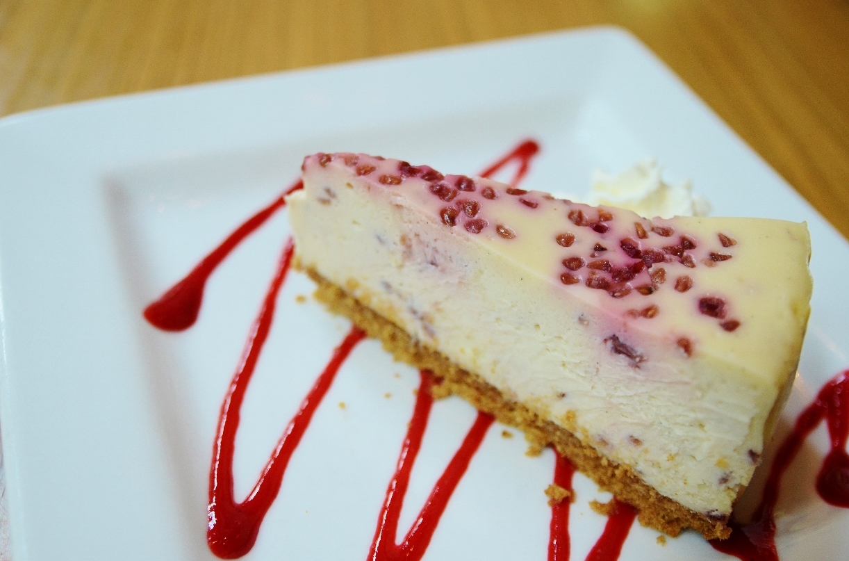 Raspberry White Chocolate Cheesecake by Trees Organic Coffee