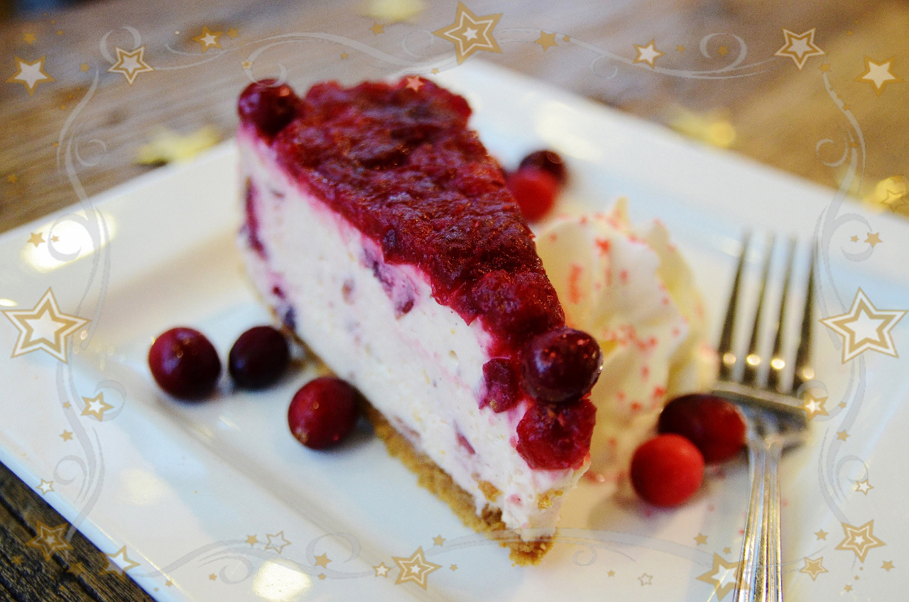 Cranberry Orange Cheesecake by Trees Organic Coffee