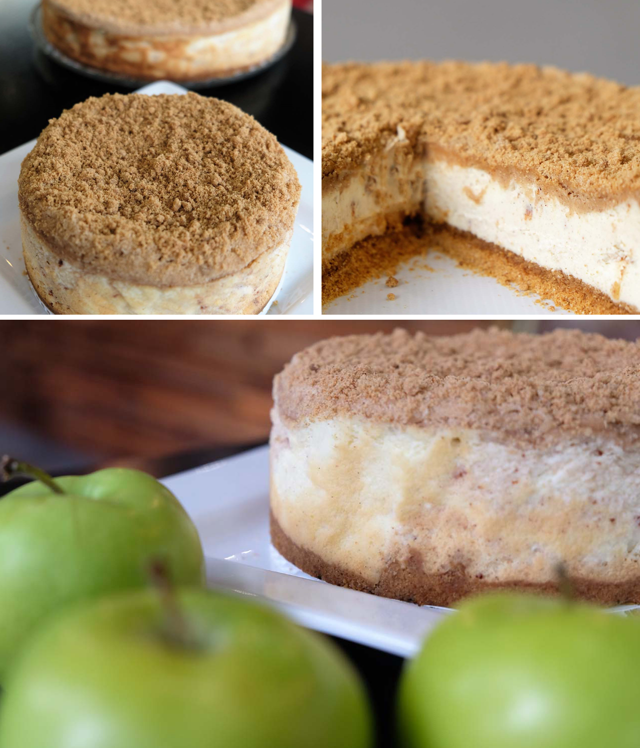 Apple Crumble Cheesecake by Trees Organic Coffee