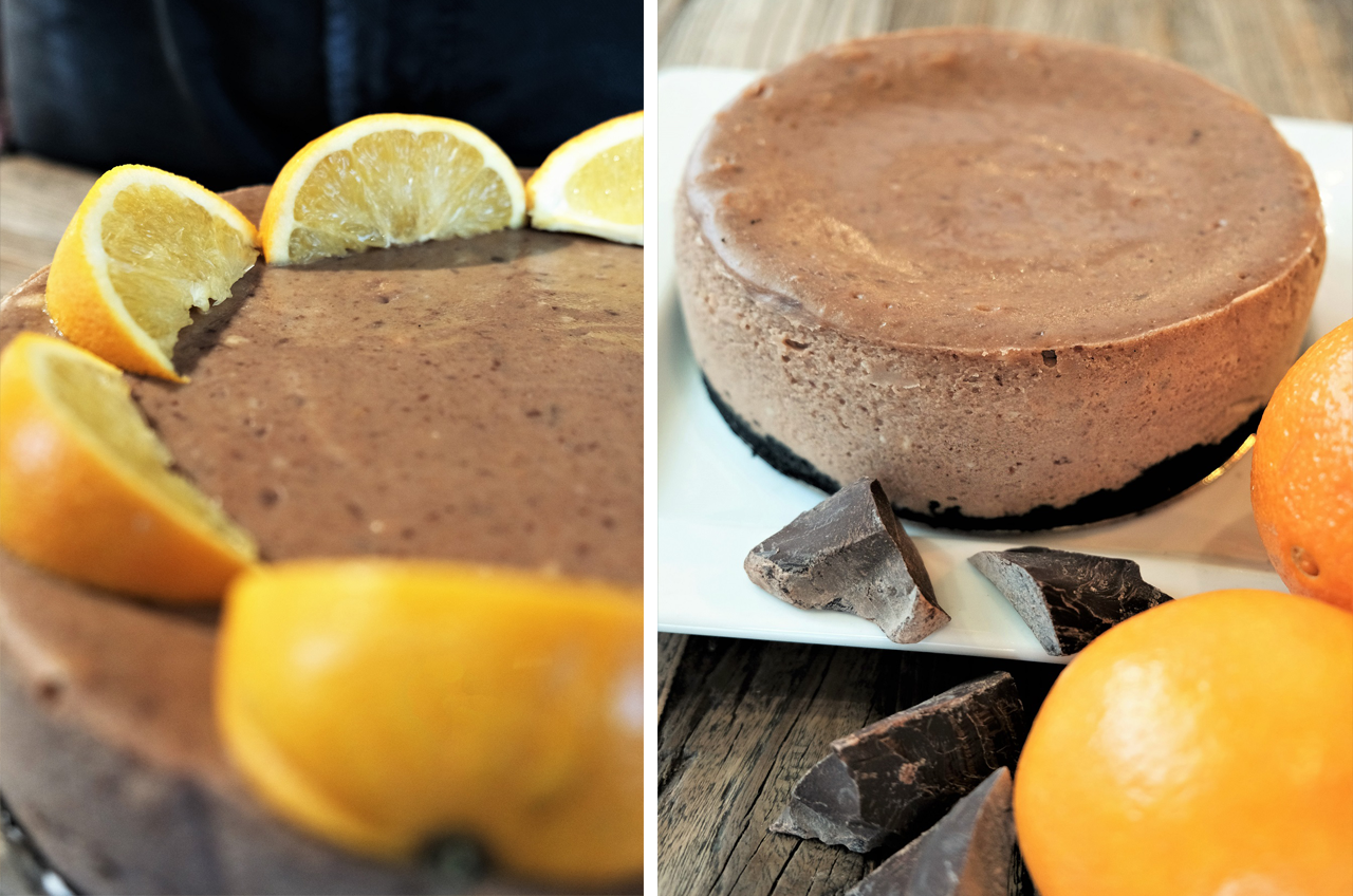 Chocolate Orange Cheesecake by Trees Organic Coffee