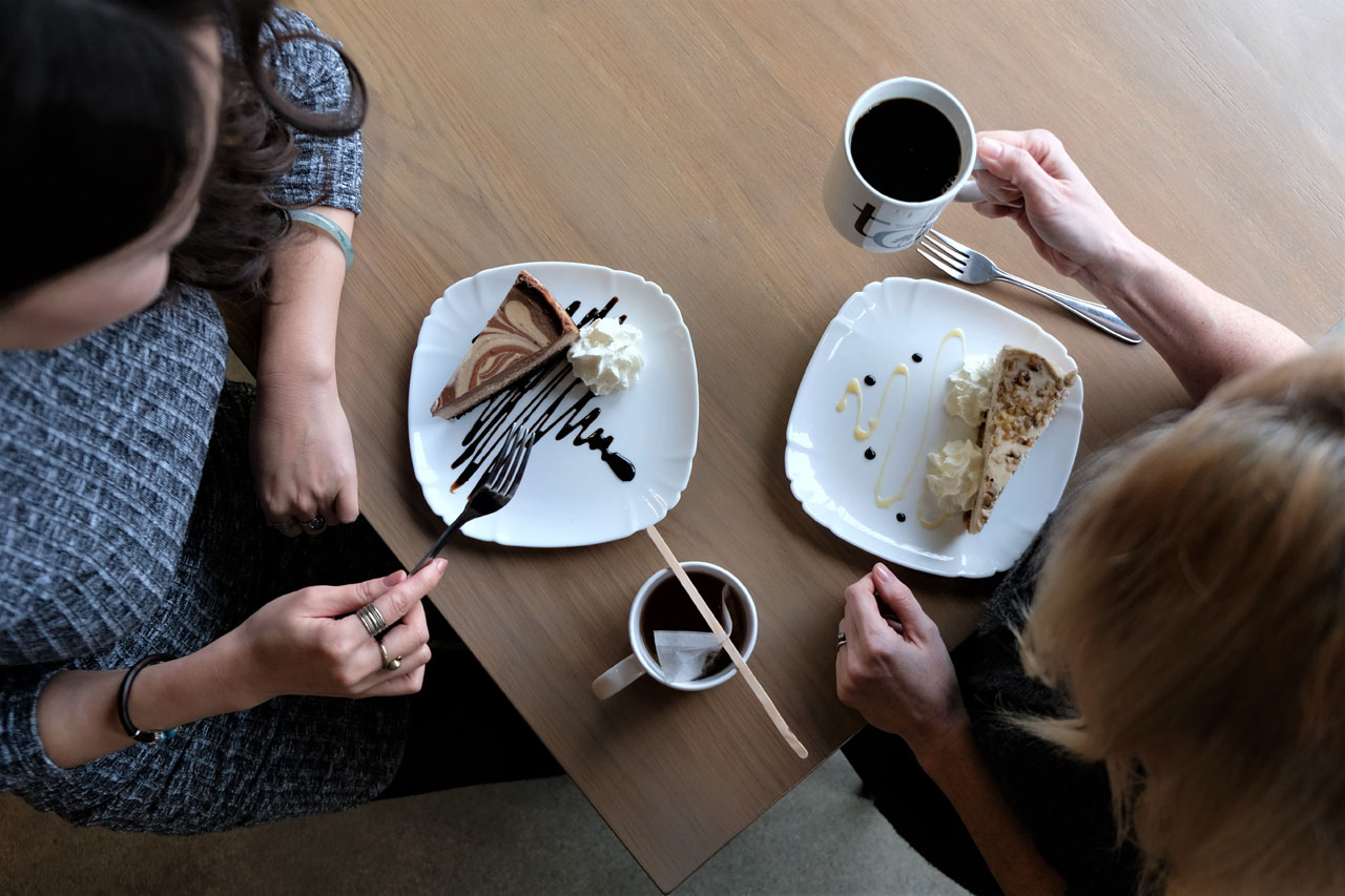 Chocoholic and Maple Walnut Cheesecakes by Trees Organic Coffee