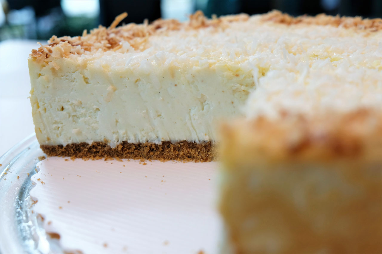 Coconut Dream Cheesecake by Trees Organic Coffee 